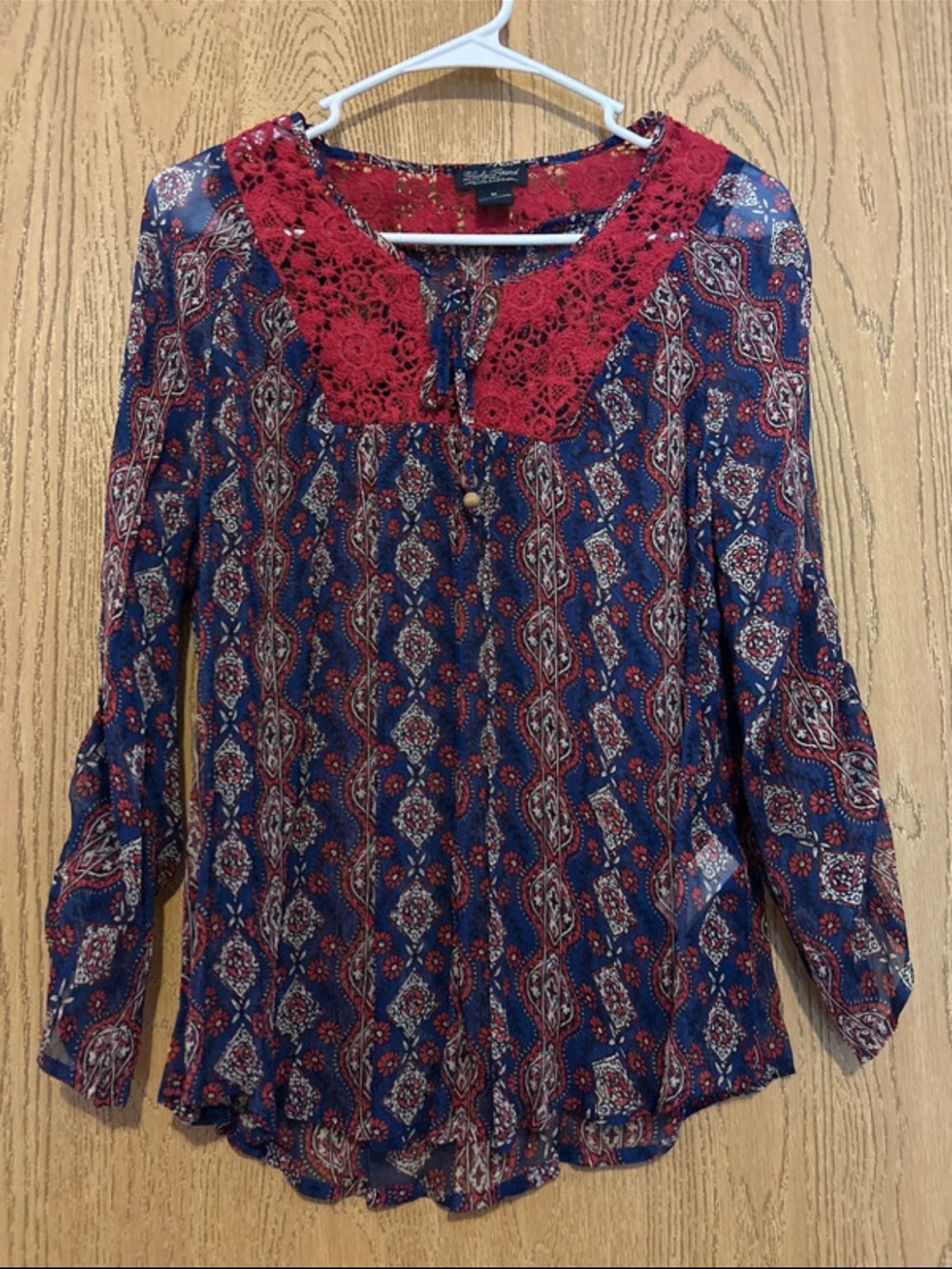 Lucky Brand Sheer Blouse